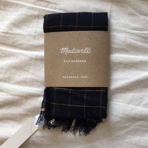 Madewell plaid silk bandana